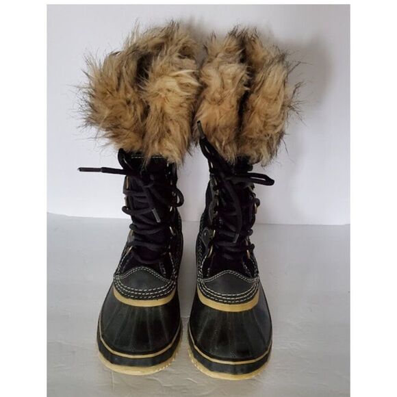Sorel Joan of Arctic Waterproof Winter Snow Boots Sz 7 Faux Fur Removable Liner - Picture 5 of 10